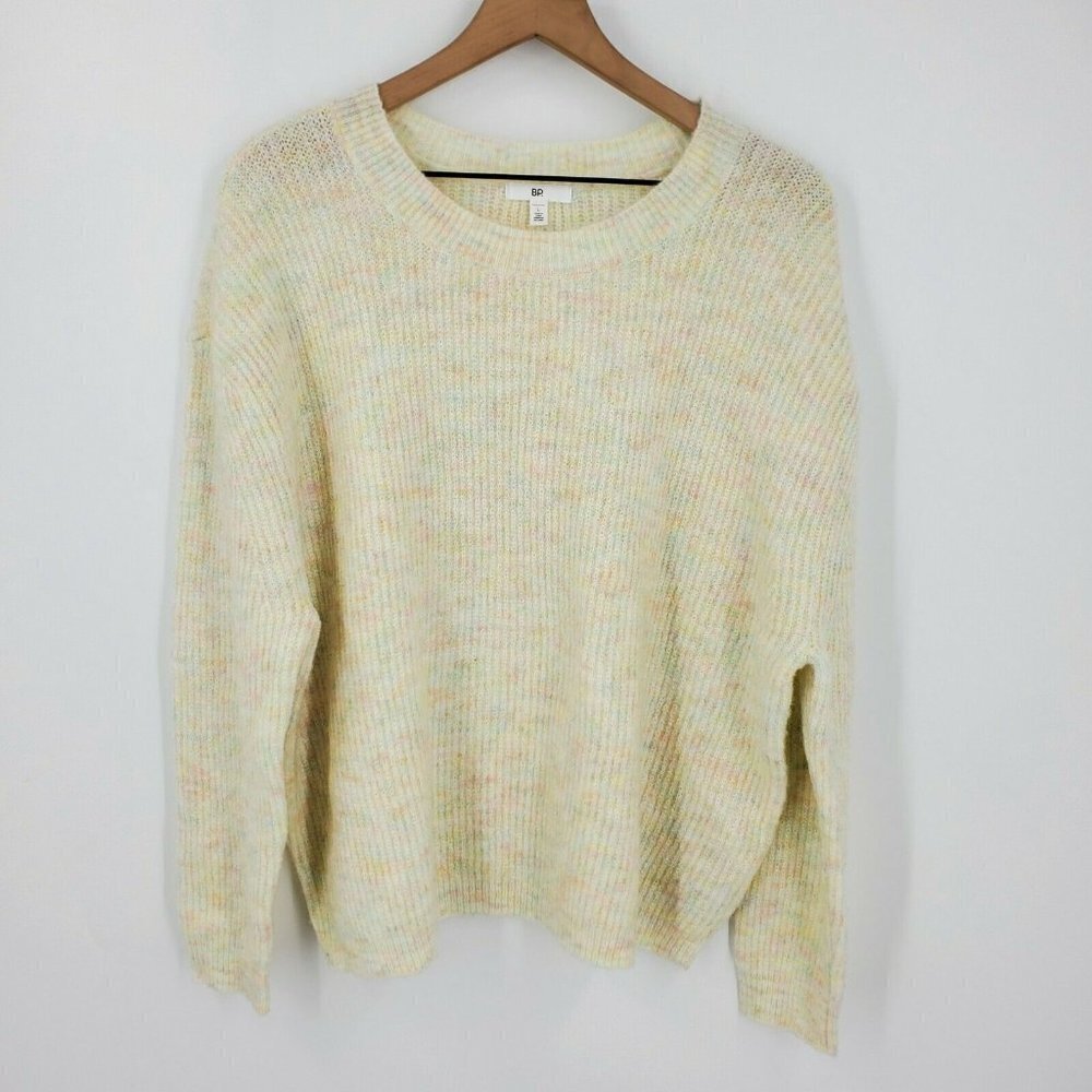 BP Nordstrom Rainbow‎ Marl Sweater sz L NWOT
